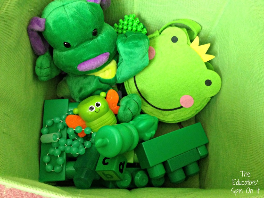 Green Activity with Toys for St. Patrick's Day