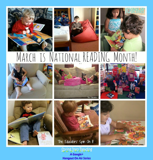 March is National Reading Month here's a few ways we're reading around the globe at The Educators' Spin On It 