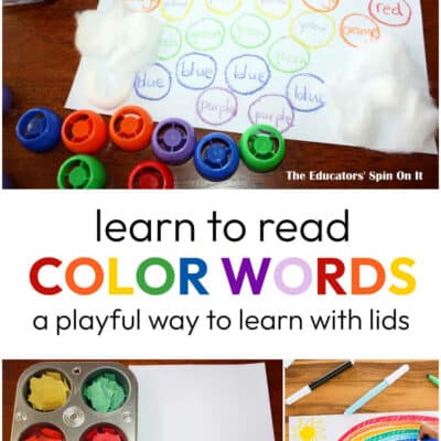 Learn to Read Color Words with the RAINBOW!