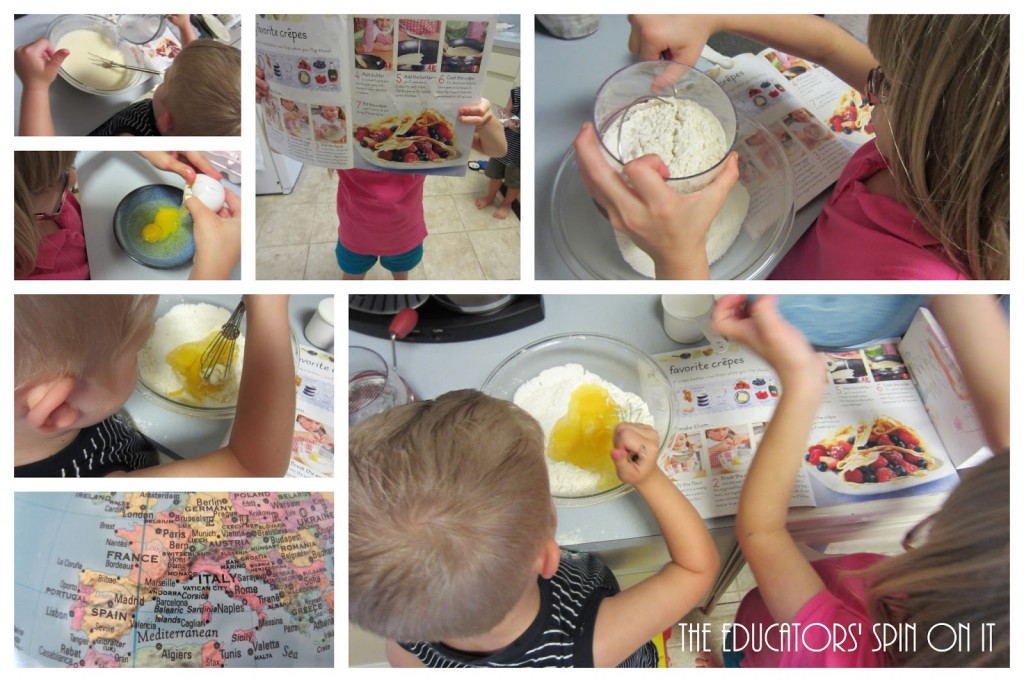 Making Crepes with Kids - a lesson about France 