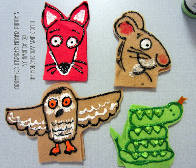 the gruffalo's child finger puppets