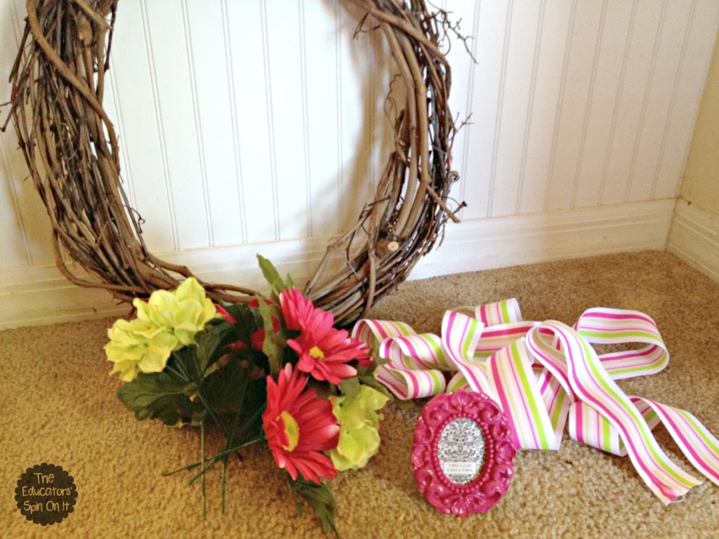 Supplies for Teacher Appreciation Wreath