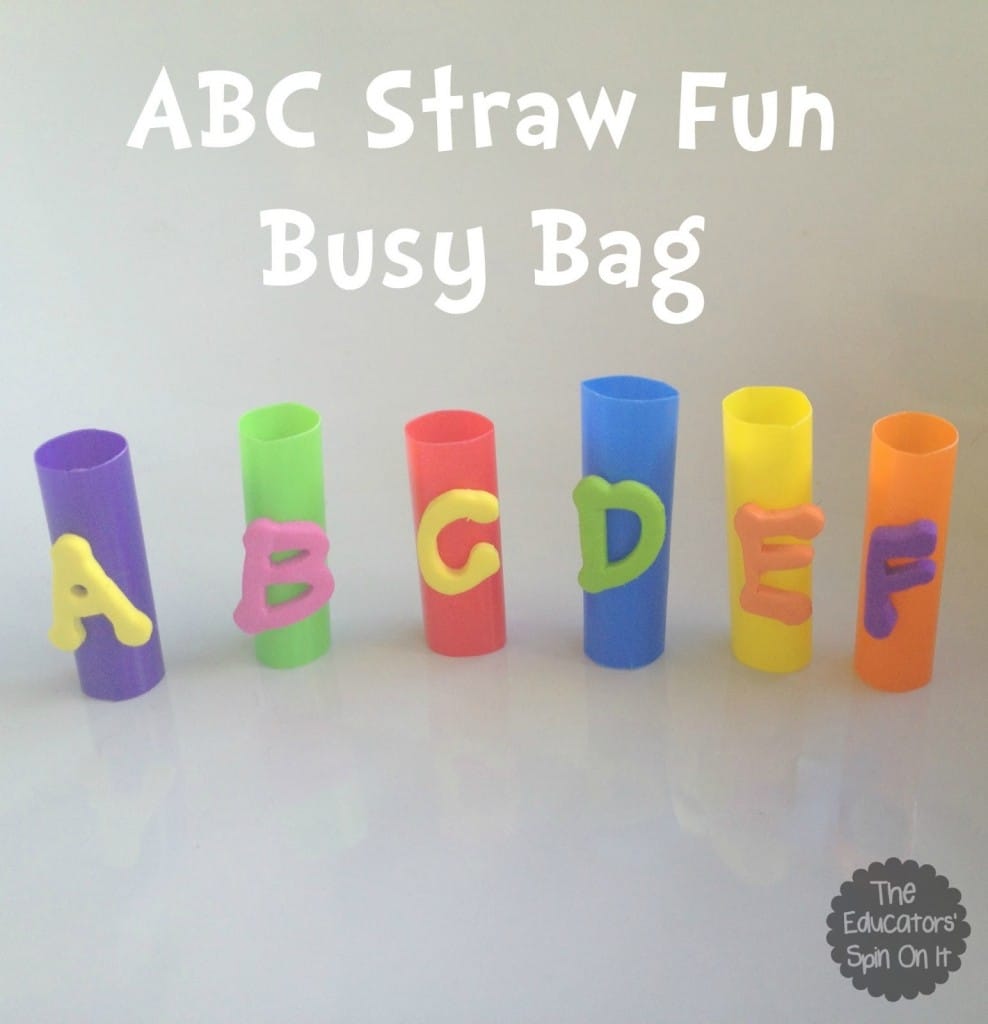 ABC Straw Fun Busy Bag 