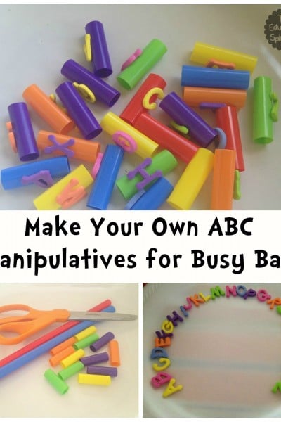 Make Your own ABC Manipulatives for Busy Bag