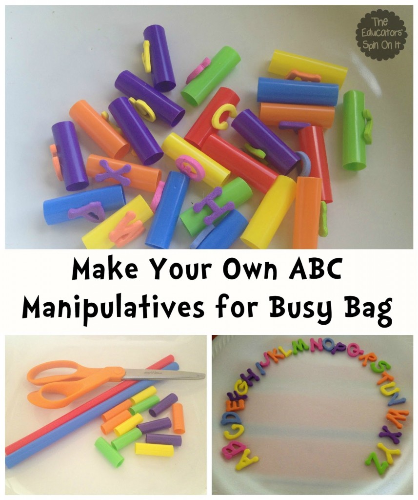 Make Your own ABC Manipulatives for Busy Bag
