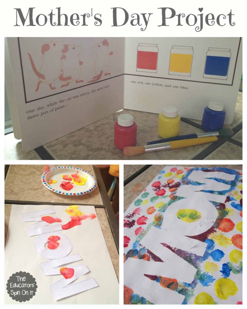 Mother's Day Craft Idea using Paint Resist 
