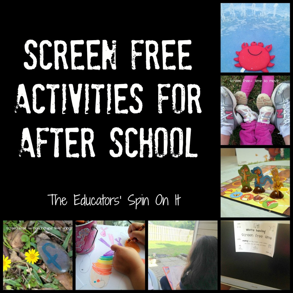 Screen Free Activities for After School 