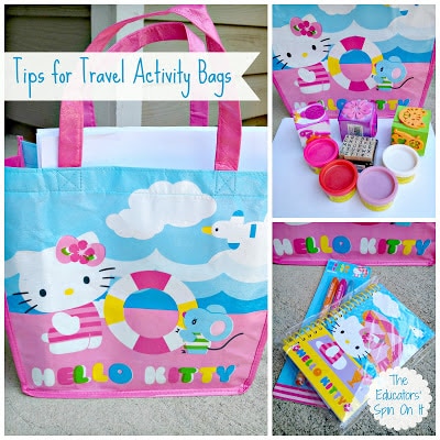 Tips for Activity Bag for Traveling with Kids from the Educators' Spin On It