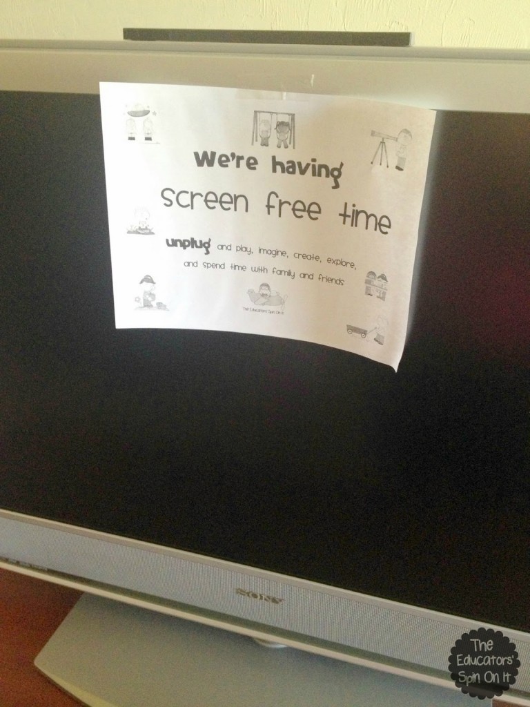 Using Visual Clues for Screen Free Time for Kids 