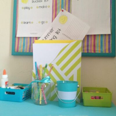 How to Make a Summer Learning Board {Includes Printables}