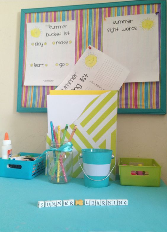 Summer Learning Station for Kids