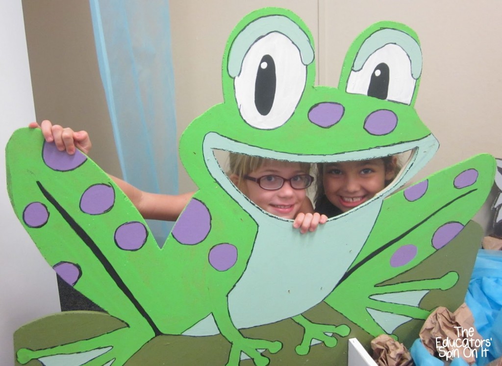 Frog cut out for frog activities for kids 