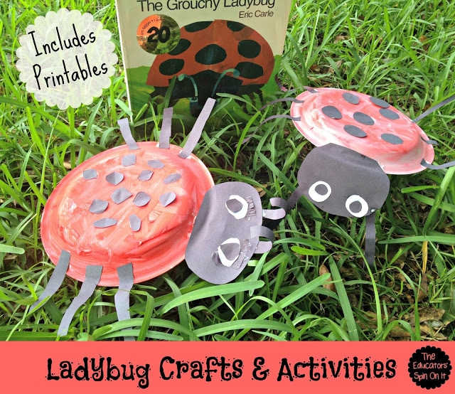 Ladybug Themed Activities inspired by The Grouchy Ladybug by Eric Carle 