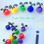 Letter Bugs Busy Bag Idea for Kids with Lids and ABC Printable