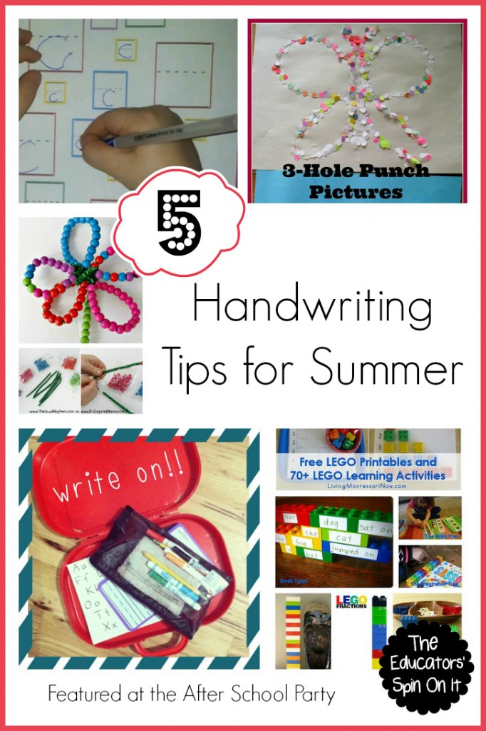 Handwriting tips for summer fun with kids 