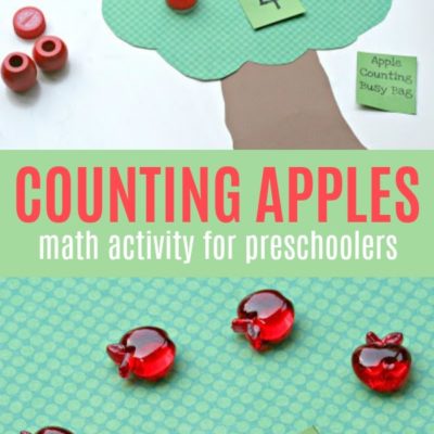 Counting Apples Busy Bag