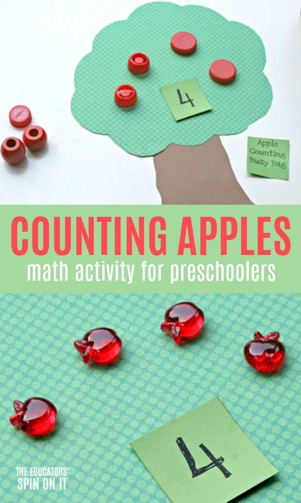 Counting Apples Math Activity for Preschooler and Toddlers