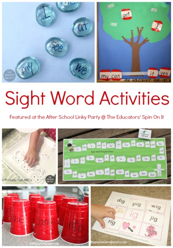 Fall Sight Word Activities for Kids