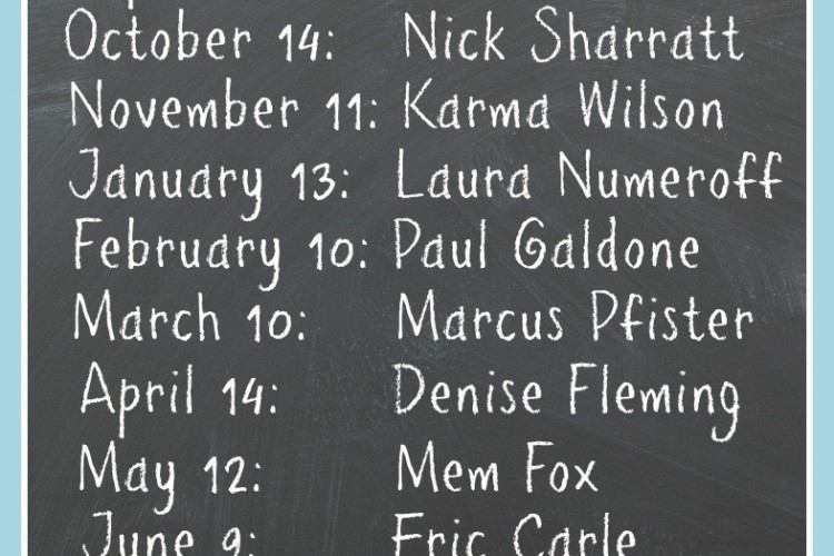 Virtual Book Club Authors for 2013-2014