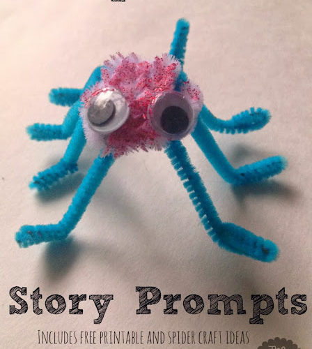 Spider Writing Prompt for Kids for Halloween #eduspin