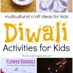 Diwali Activities for Kids featuring Rangoli, Diyas and Indian Tradition of Lighting Candle