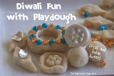 How to Make Your Own Diya for Diwali with Playdough and Beads 