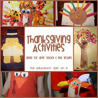 Thanksgiving Activities for Kids from The Educators' Spin On It 