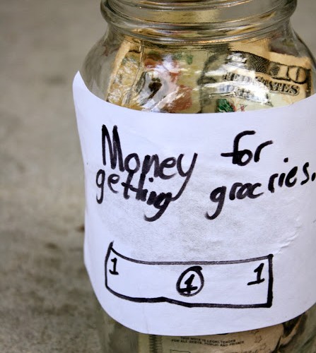 Gratitude Garage Sale Money Jar