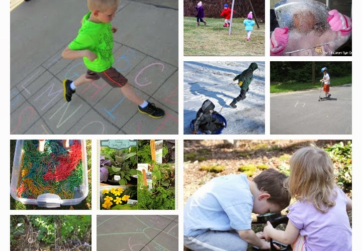 kids playing outdoors with fun games