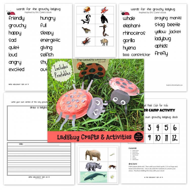 The Grouchy Ladybug Activities The Educators #39 Spin On It