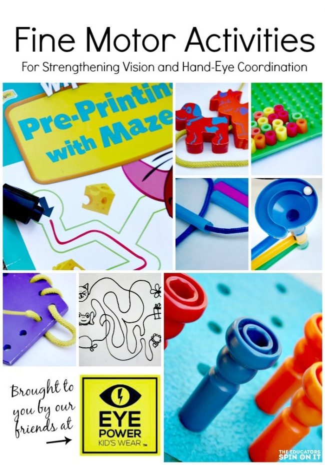 Fine Motor Activities for Eye Hand Coordination 