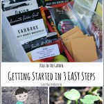 Seed packets for starting a garden
