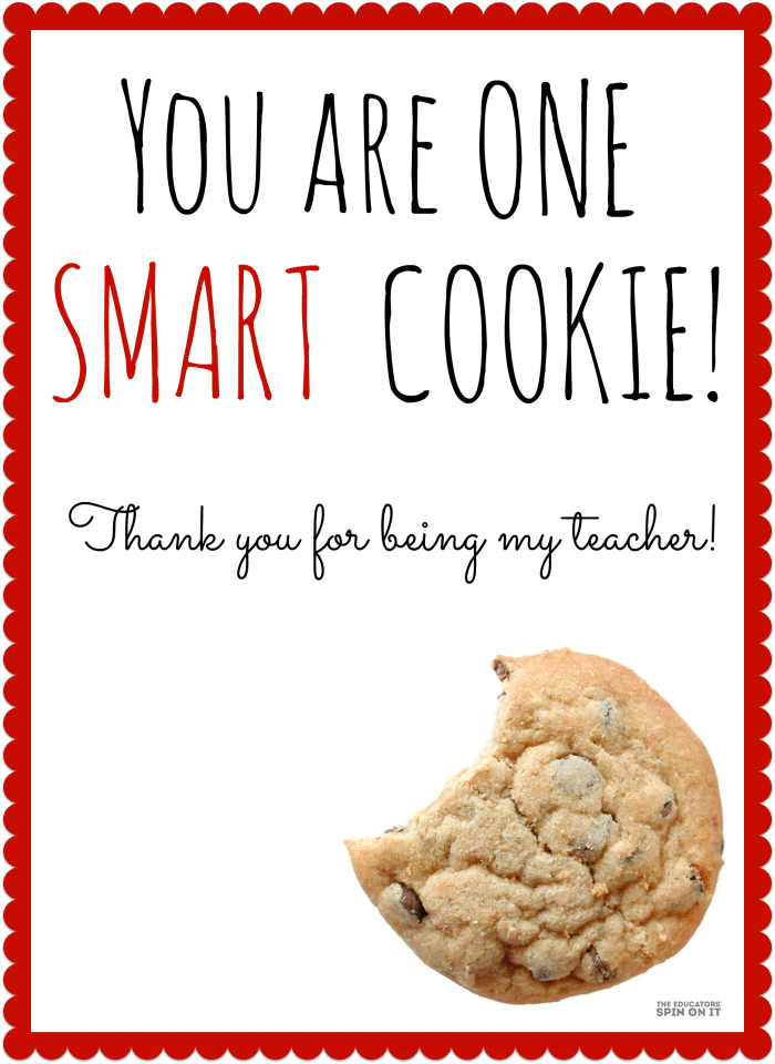 Cookie Themed Teacher Appreciation Gift Idea (includes printable) The