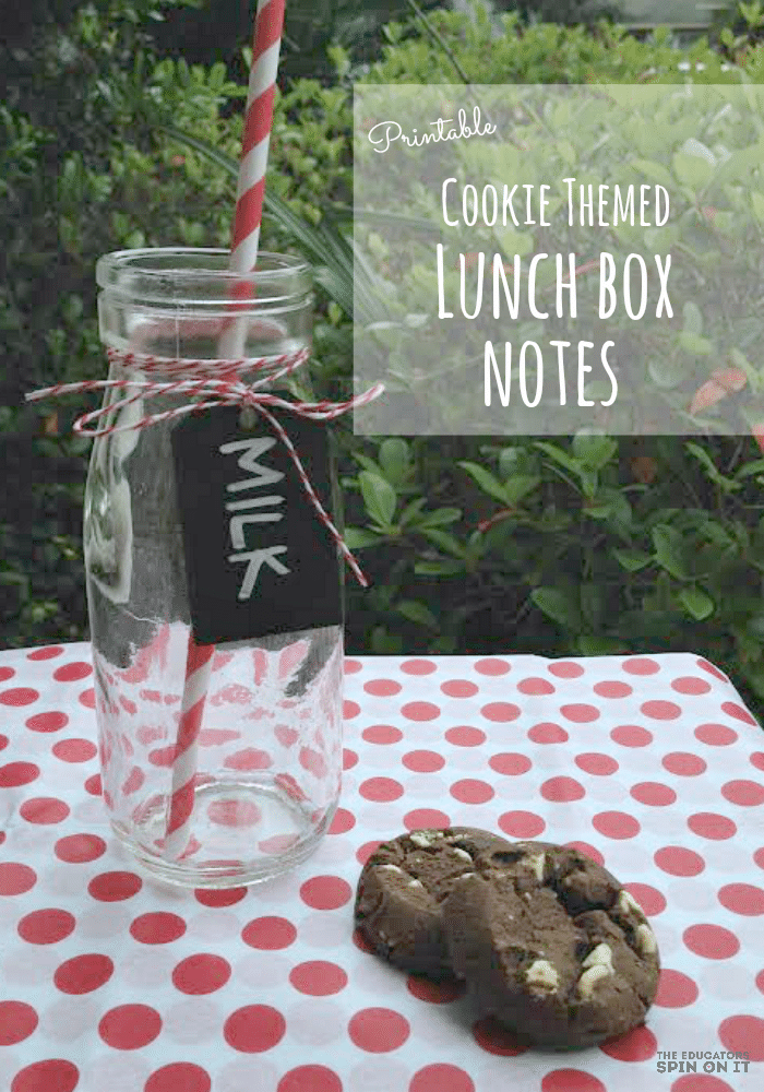 Cookie Themed Lunch Box Notes