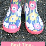 Garden Boots in Soil with First Time Gardening tips