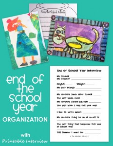 End of Year Organization Tips and End of Year Interview