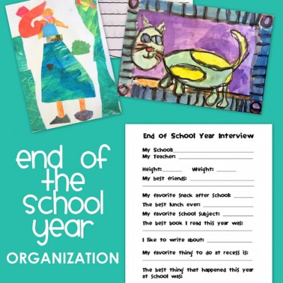 End of School Year Organization for Grade School Children