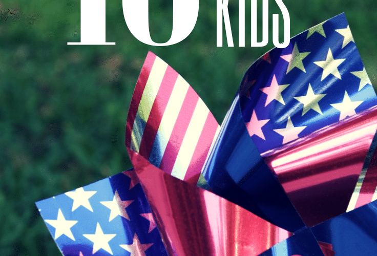 Patriotic Activities for Kids featuring Red, White and Blue Pinwhell