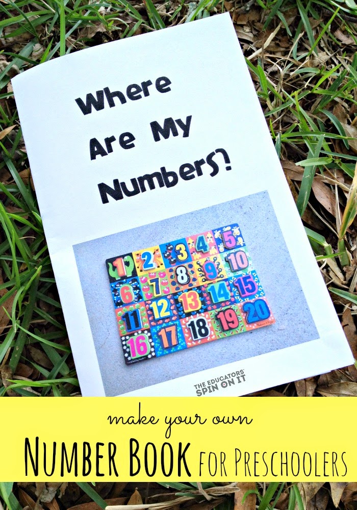 Make Your Own Number Book for Preschoolers from The Educators' Spin On It