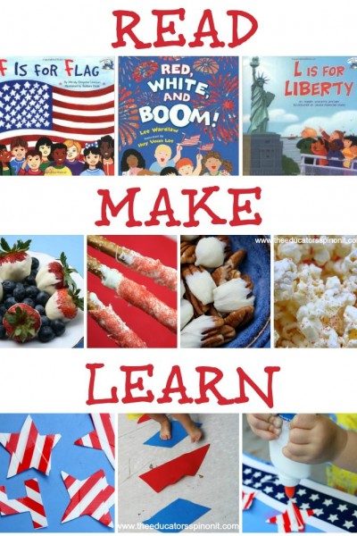 July 4th Activity Ideas to Make, Learn and Read