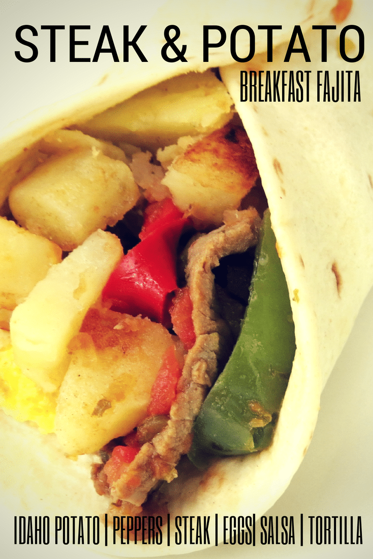 Steak and Potato Breakfast Fajita