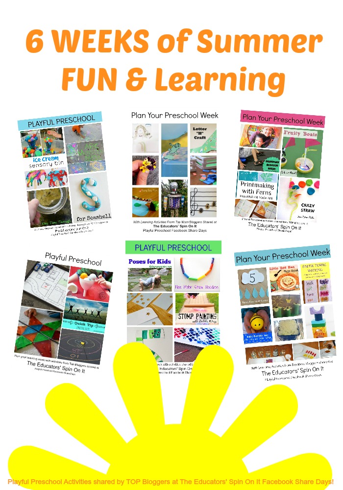 6 Weeks of Summer Fun and Learning: ages 3-5 #playfulpreschool