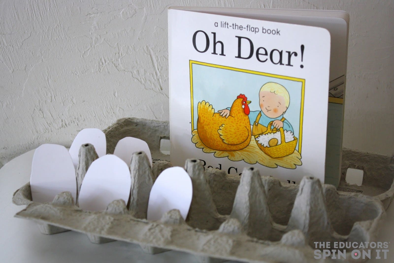 Egg Carton hide and seek game. #LOVEBOOK book and activity for babies and toddlers