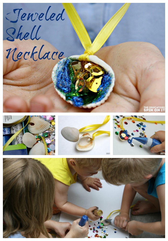 Make DIY Mermaid Seashell Necklaces With Kids