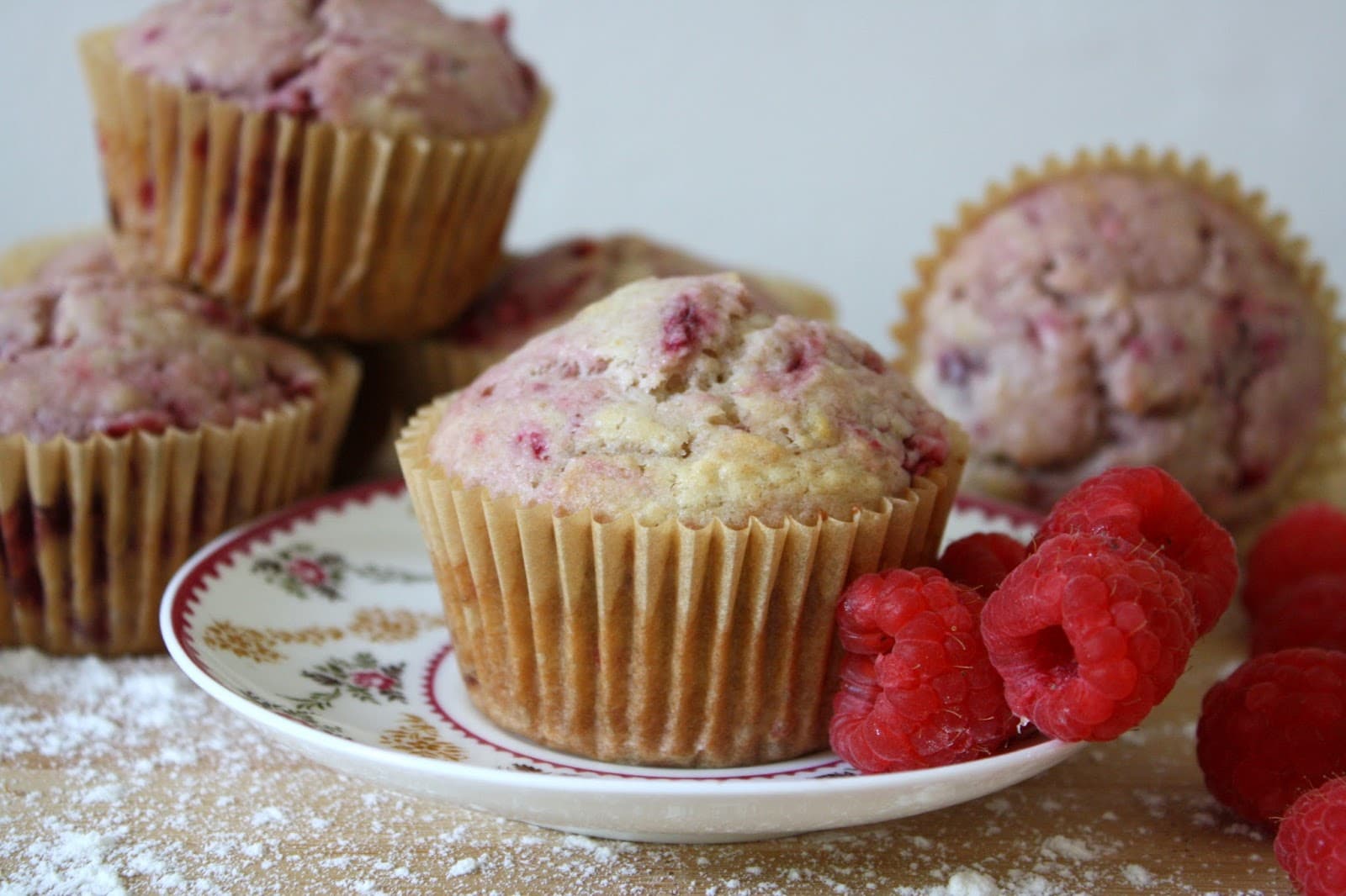 Raspberry Coconut Muffins - An Easy and Healthy Back to School Breakfast! great for Busy Families