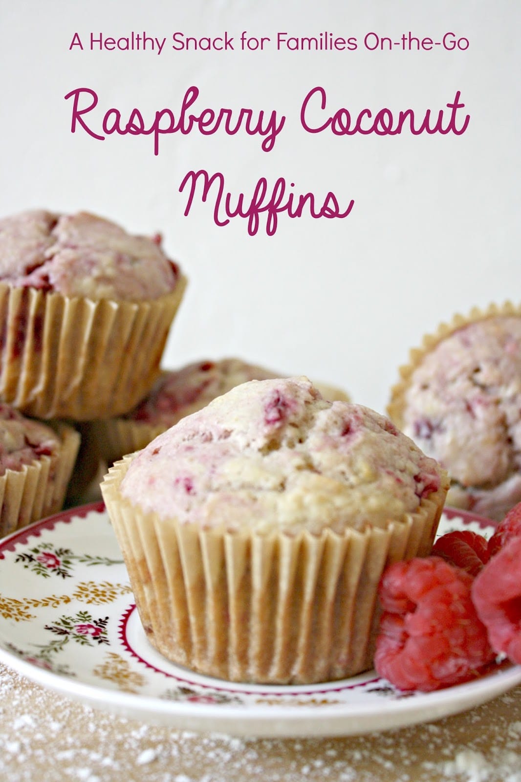 Back to School Breakfasts: Healthy Eats for On The Go Families, Raspberry Coconut Muffins