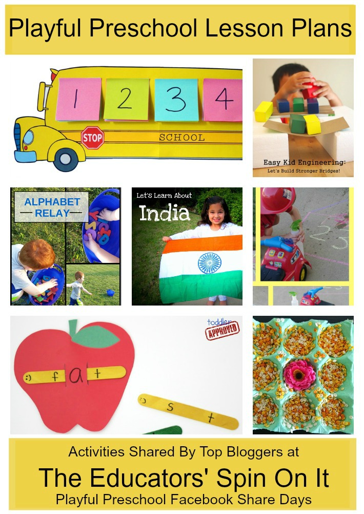 Playful Preschool Weekly Lesson Plan: Learning Activities, Games, Math, Reading and more