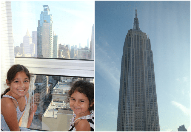 Family Review of Langham Place on Fifth Avenue in New York City with Empire State Building 