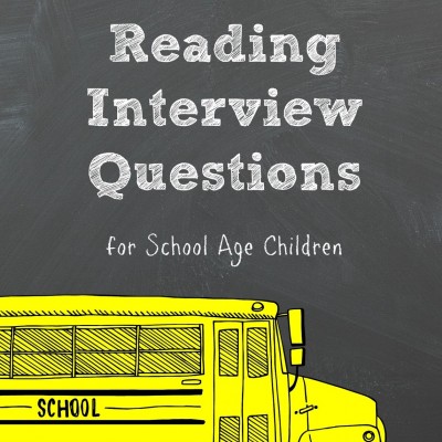 Back to School Reading Interview Questions for School Age Children