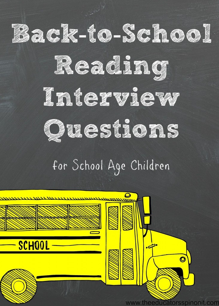 Back to School Reading Interview Questions